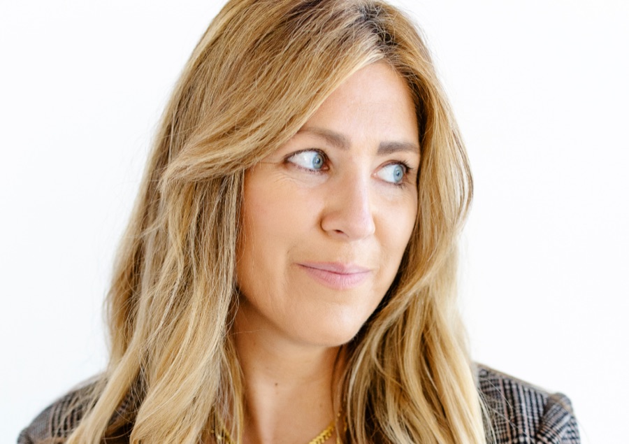 Erin Flynn, photographed in daylight — the photo her own color read was taken from.